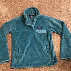 Patagonia Teal Fleece Pullover, women’s medium